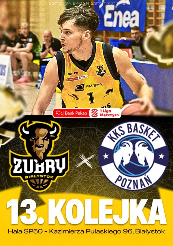 Bilety Żubry Abakus Okna Białystok vs Enea Basket Poznań