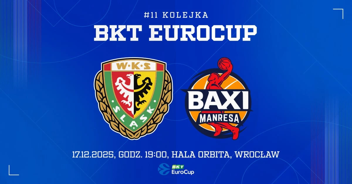 WKS Śląsk Wrocław vs Baxi Manresa