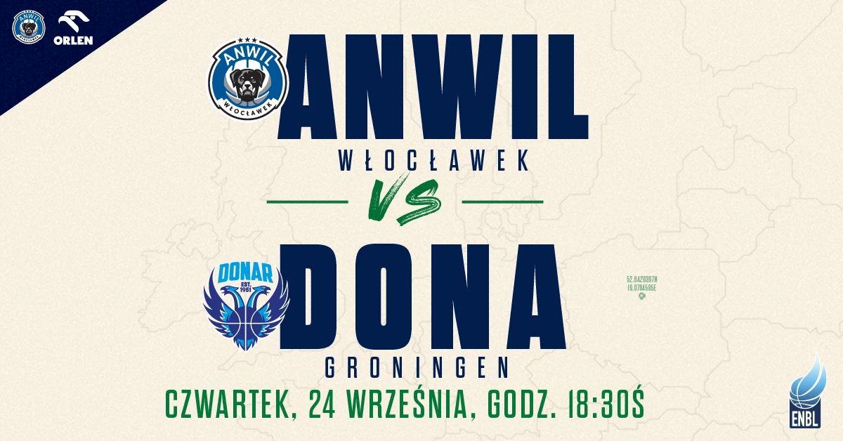 Anwil Włocławek vs Donar Groningen