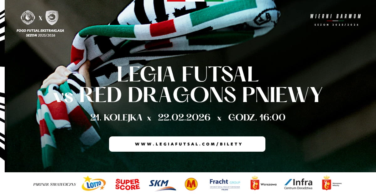 Legia Warszawa Futsal vs RED DRAGONS Pniewy